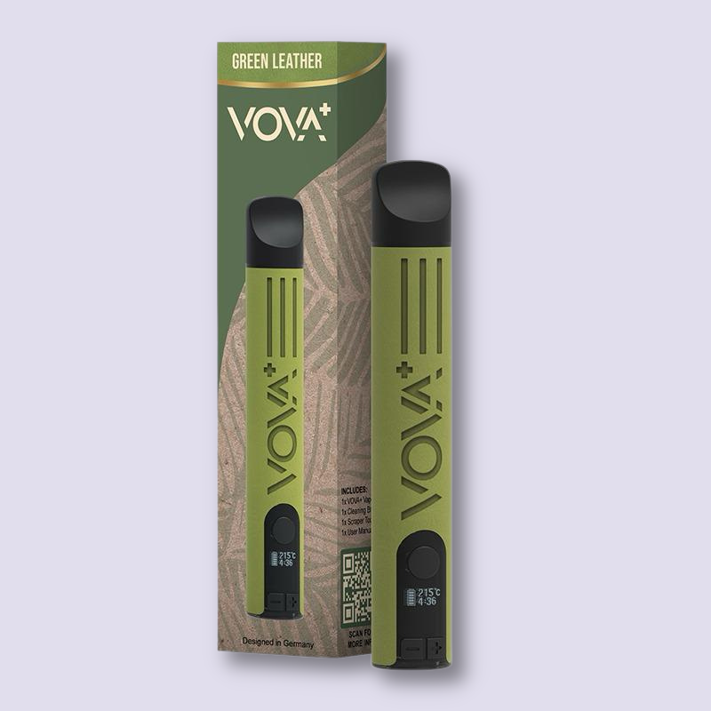 Vova Plus Vaporizer - Green Leather HHCVapes