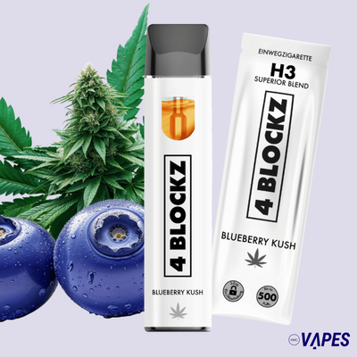 4 Blockz H3 Vape Pen - Blueberry Kush HHC VAPES