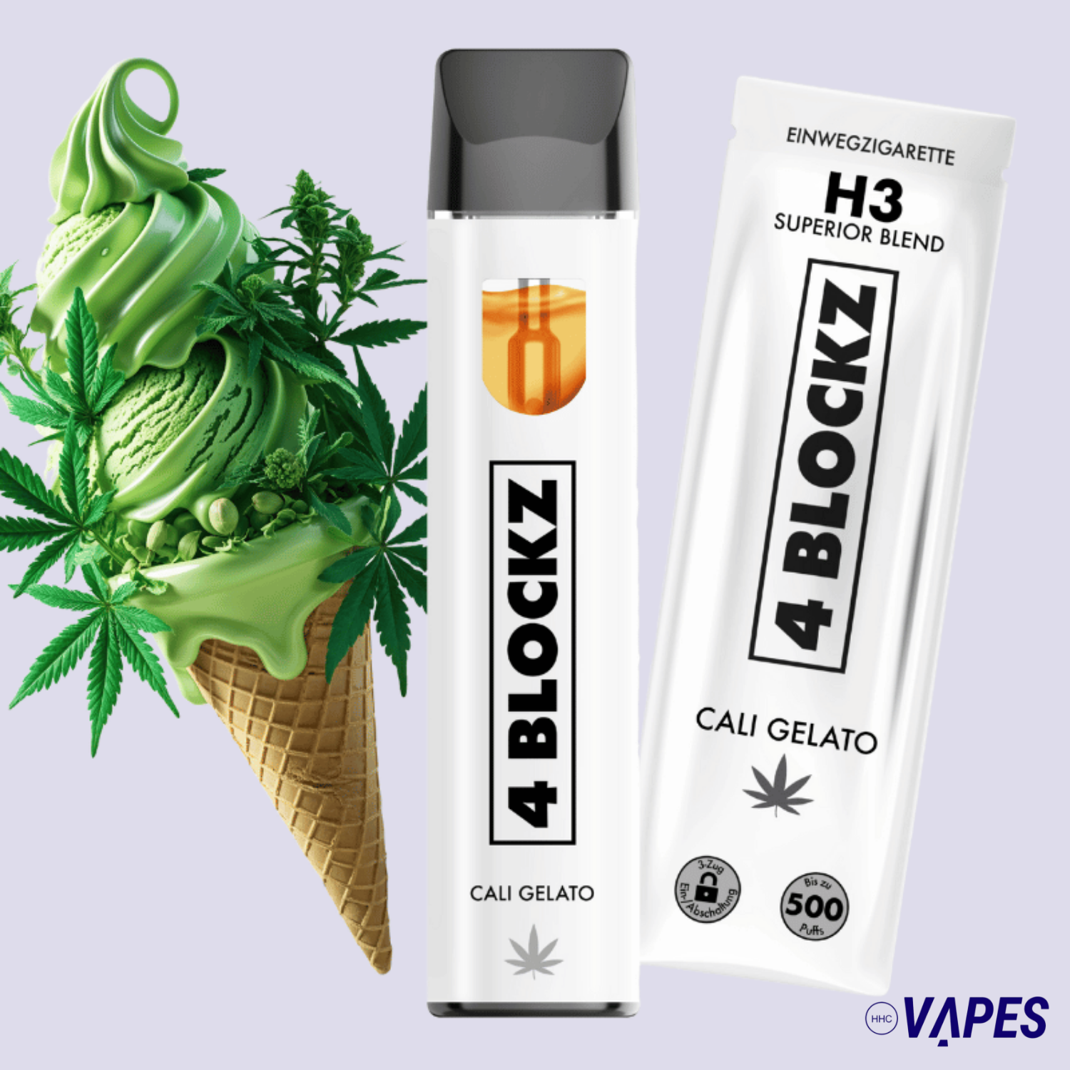 4 Blockz H3 Vape Pen - Cali Gelato HHC VAPES