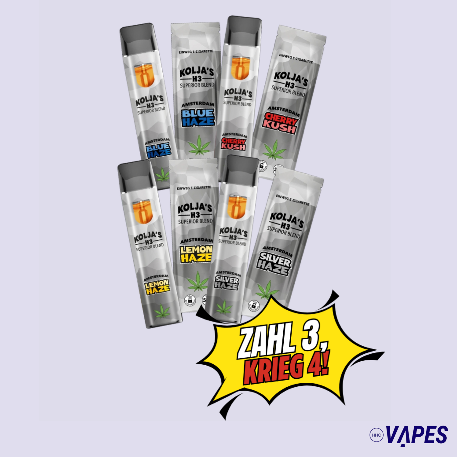 4 für 3 Kolja's Vape Bundle HHC VAPES