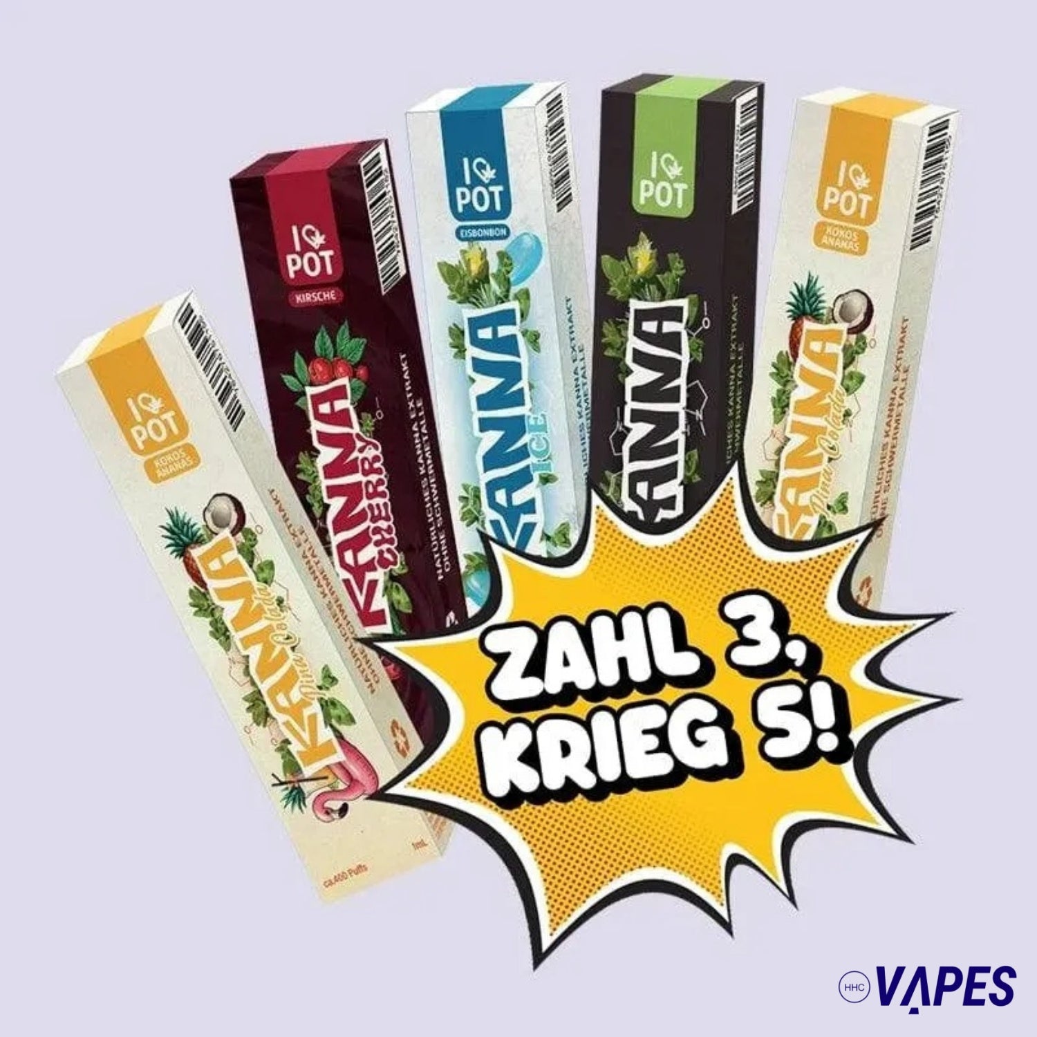 5 für 3 Kanna Vape Bundle HHC VAPES