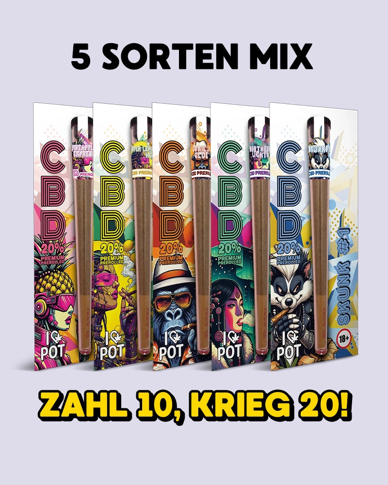 20 für 10 CBD Pre Roll Bundle - HHC VAPES