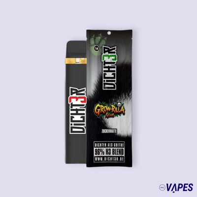 DICHT3R - 96% H3 Blend Vape - Grow-Rilla Glue (Zuckerwatte) HHC VAPES