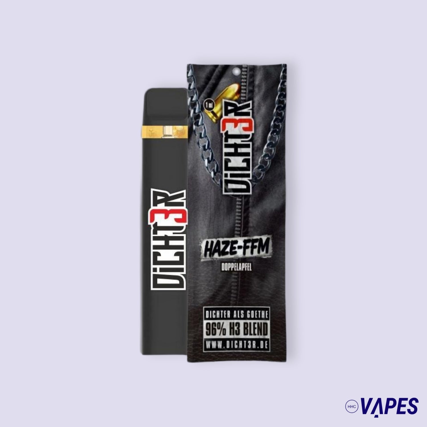 DICHT3R - 96% H3 Blend Vape - Haze-FFM (Doppelapfel) HHC VAPES