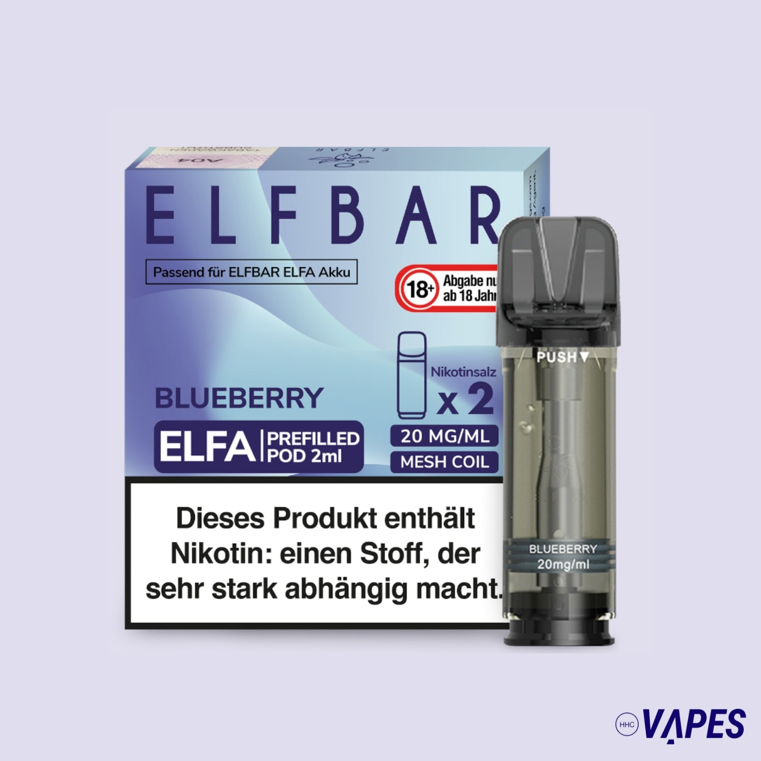 ELFA CP Prefilled Pod Blueberry 20mg/ml HHC VAPES