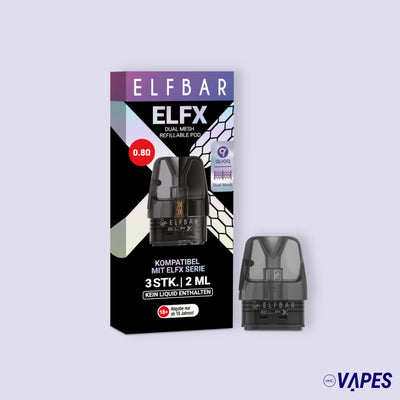 Elfbar ELFX Pod - 0,8 Ohm (3 Stück pro Packung) HHC VAPES