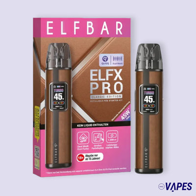 Elfbar ELFX Pro Refillable Kit cowboy brown HHC VAPES