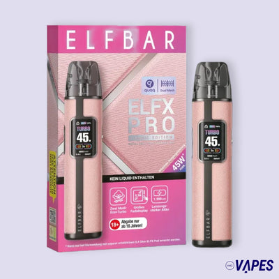 Elfbar ELFX Pro Refillable Kit pink HHC VAPES