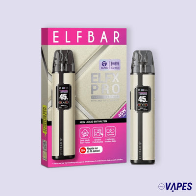 Elfbar ELFX Pro Refillable Kit white HHC VAPES