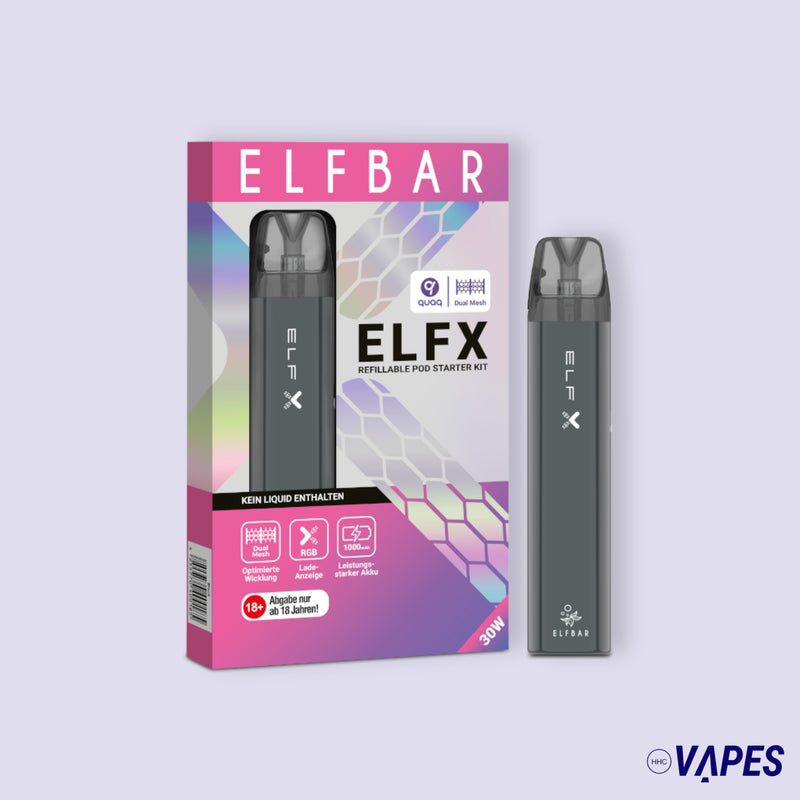 Elfbar Elfx Kit - Black HHC VAPES