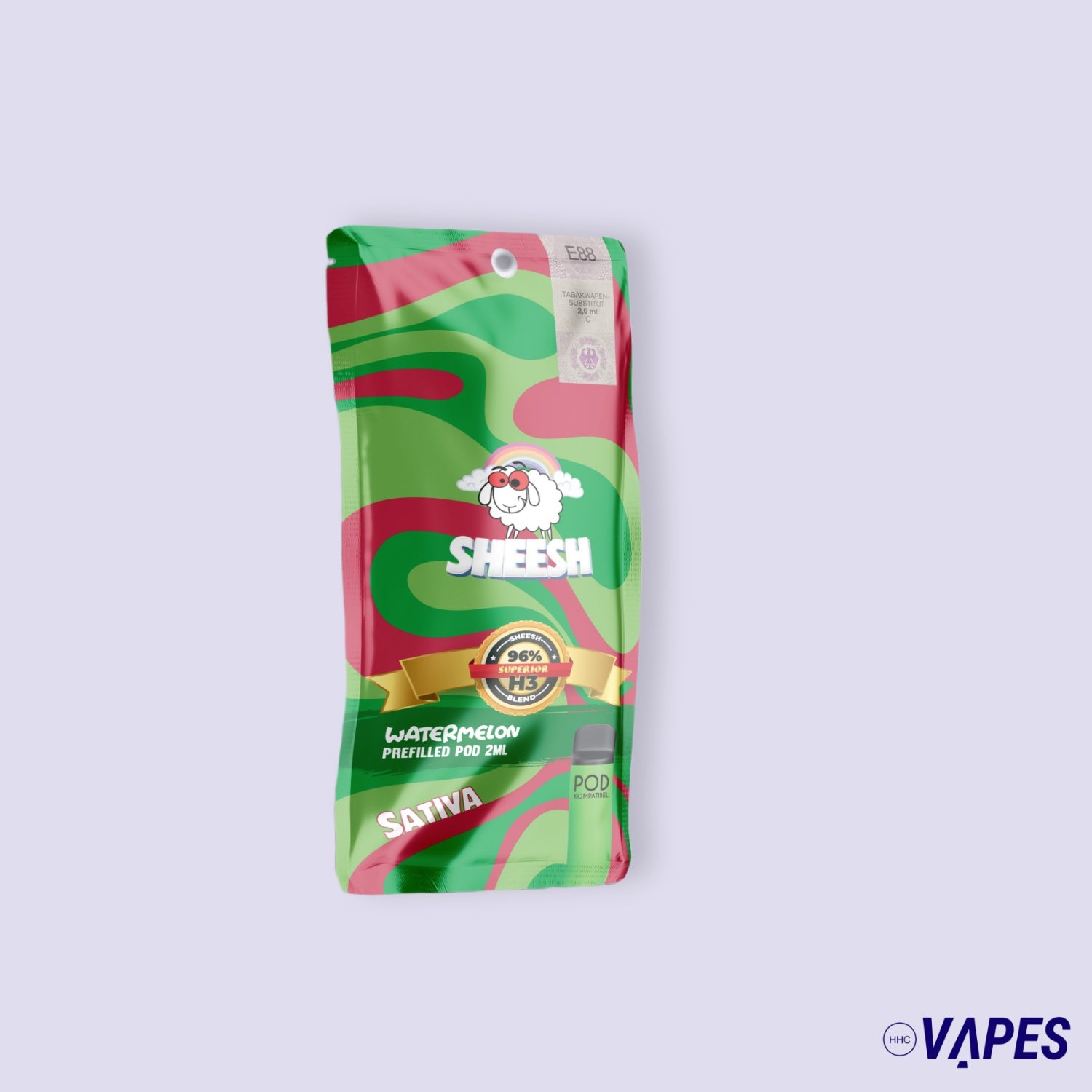 SHEESH - 96% H3 Superior Pod 2ml - Melon Runtz/Watermelon