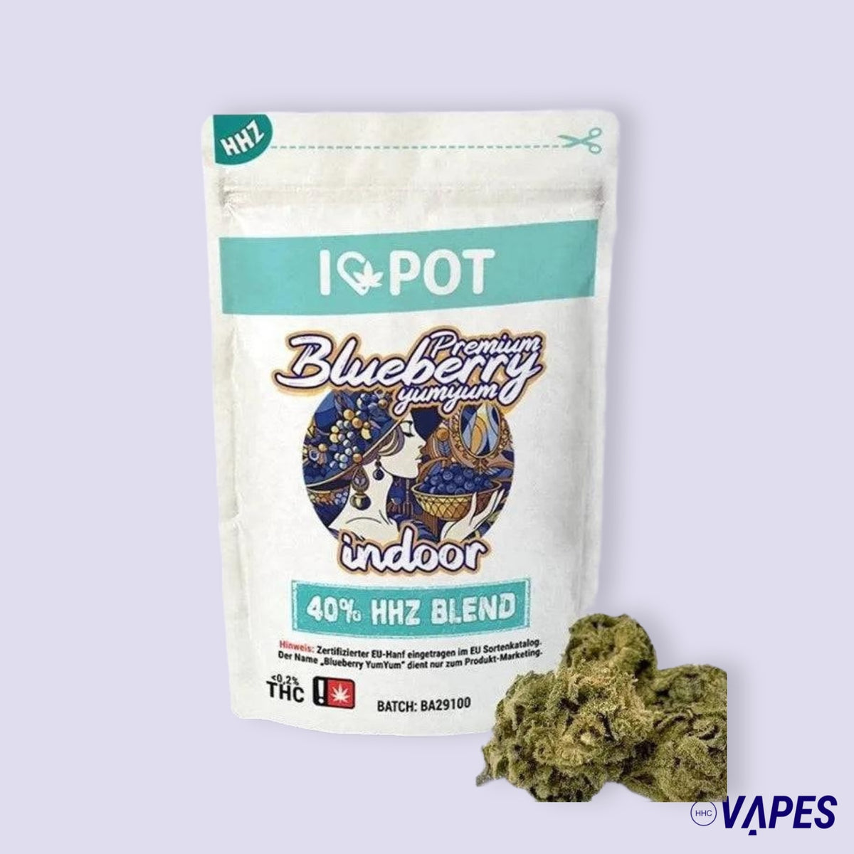 HHZ Premium Flower 40% - Blueberry Yum Yum - ilovepot