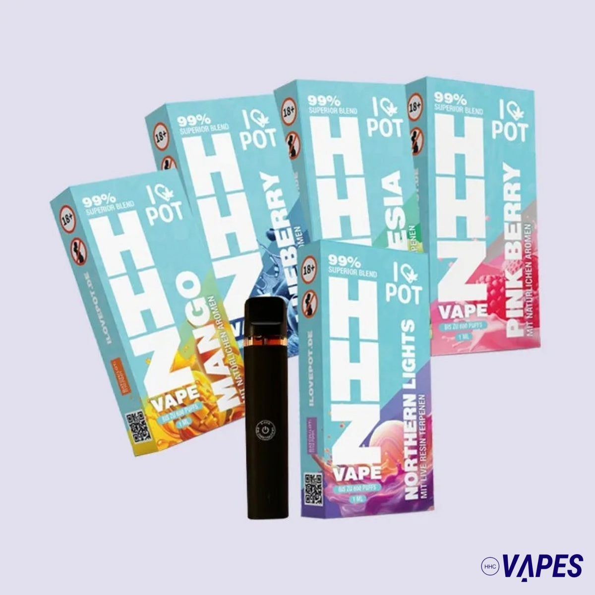 HHZ Vape 95% Zestaw - Płacisz za 4 i dostajesz 5 HHC Vapes