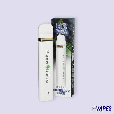 Happy Hemp H3 Ultra Vape 98% - Blueberry Blast 1ml HHC VAPES