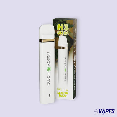Happy Hemp H3 Ultra Vape 98% - Lemon Haze 1ml HHC VAPES