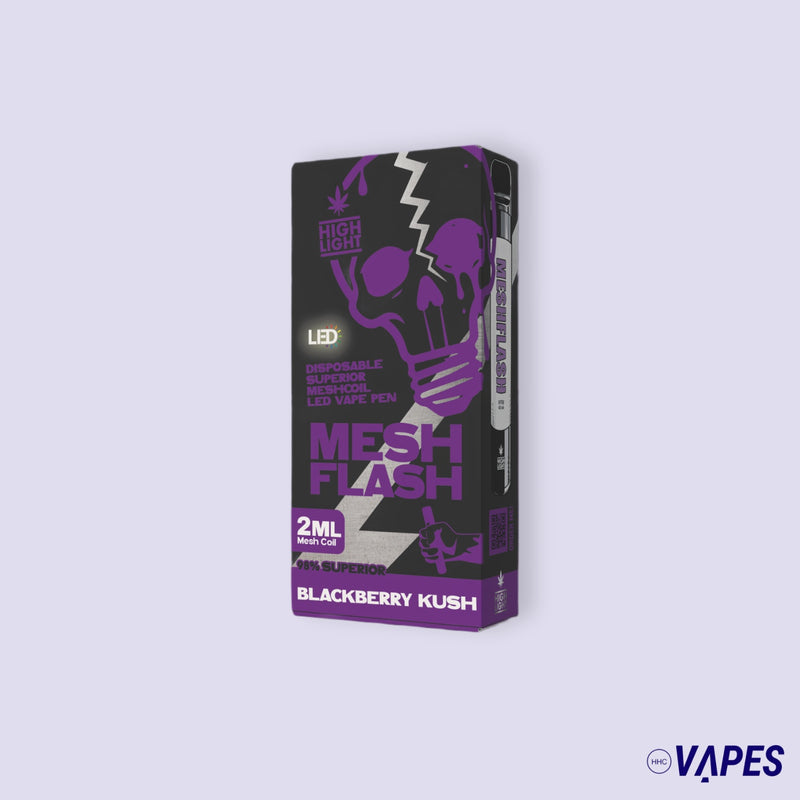 Highlight-Meshflash H2 Superior Blackberry Kush 2ml HHC VAPES
