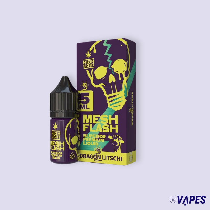 Highlight-Meshflash Liquid - Dragon Licsi 5ml HHC Vapes