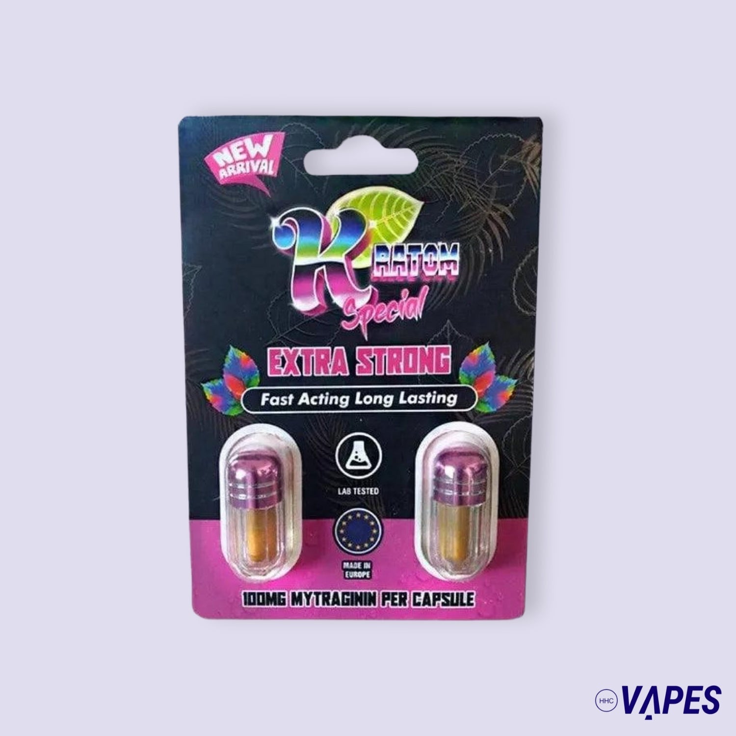 Kratom Kapseln 100mg Mitragynin - Extrakt HHC VAPES