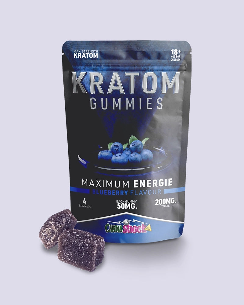 CannaShock Kratom Duftgummy 4 Stück - Blueberry