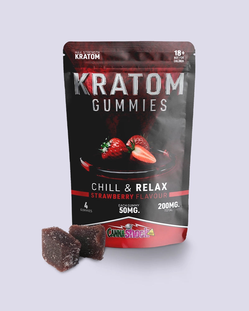 CannaShock Kratom Duftgummy 4 Stück - Strawberry