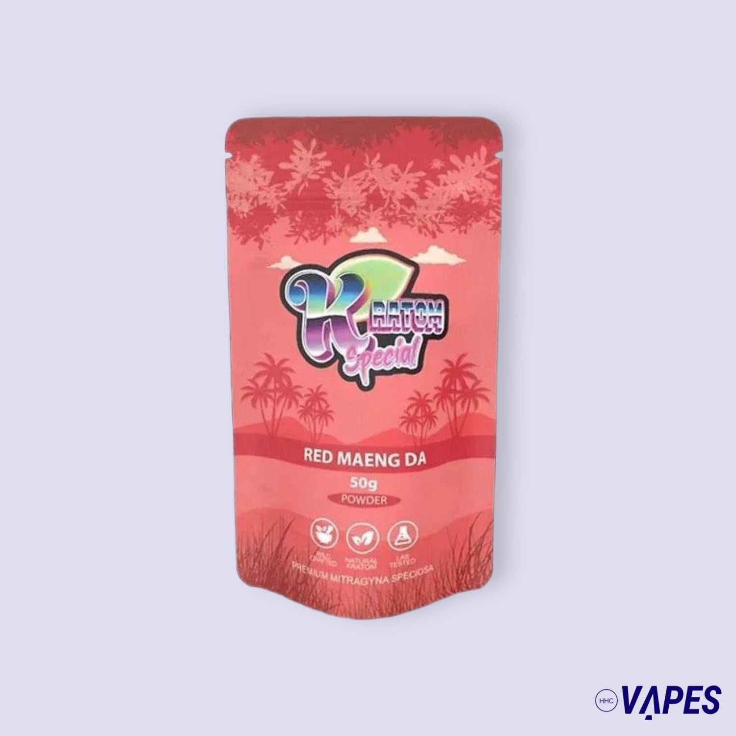 Kratompulver 50g - Red Maeng Da HHC VAPES