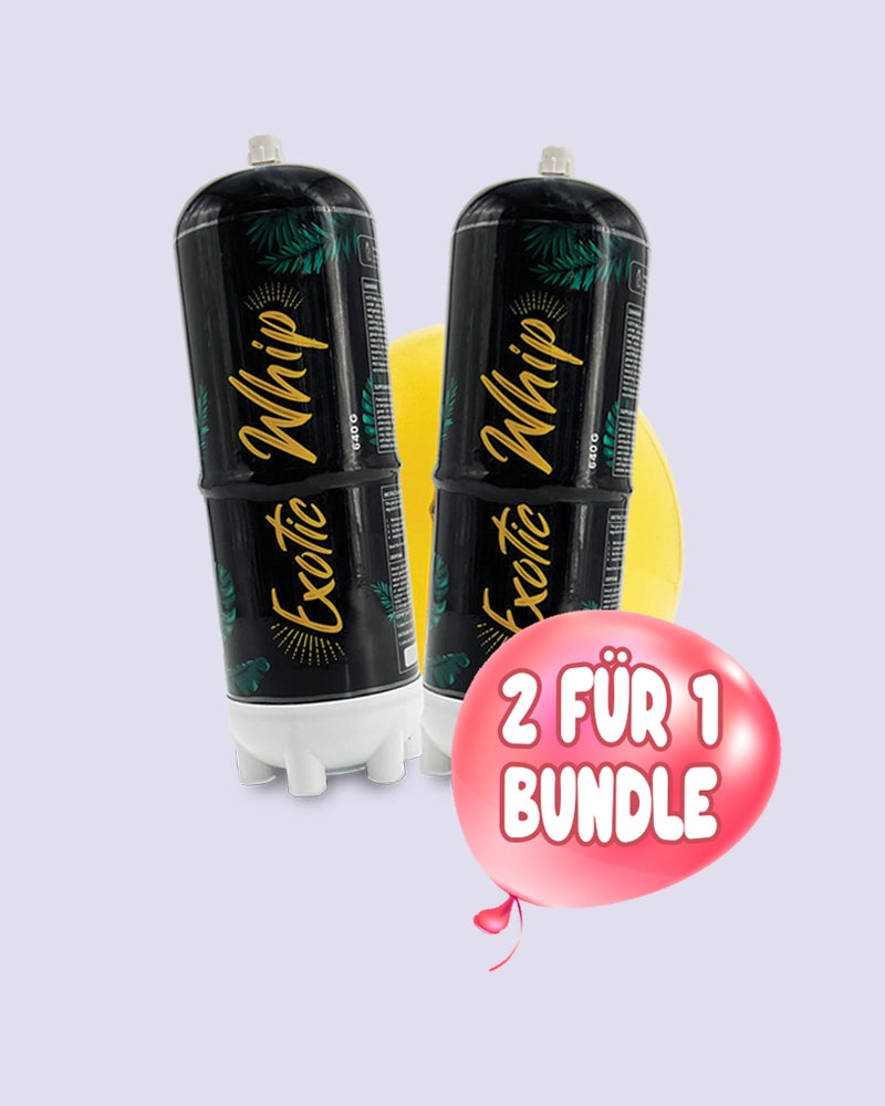 Exotic Whip Premium-Lachgas N2O Bundle - Du zahlst 1 und bekommst 2! - HHC VAPES