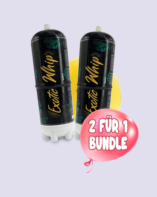 Exotic Whip Premium-Lachgas N2O Bundle - Du zahlst 1 und bekommst 2! - HHC VAPES