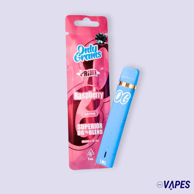 Only Grams Superior Vape Pen 96% - Raspberry HHC VAPES