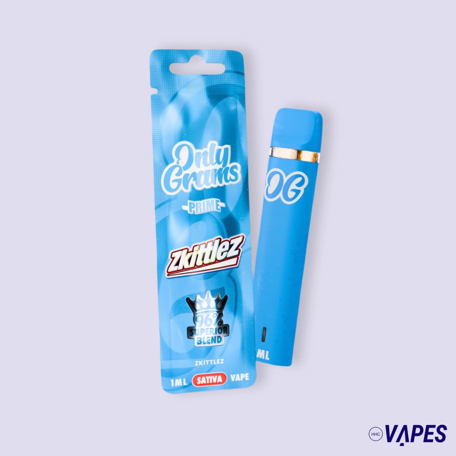 Only Grams Superior Vape Pen 96% - Zkittlez HHC VAPES