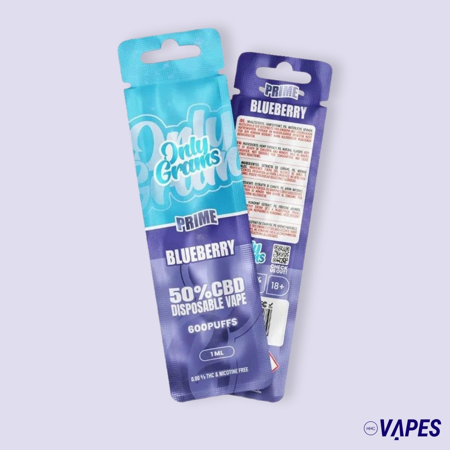 OnlyGrams CBD Vape Pen 50% - Blueberry HHC VAPES