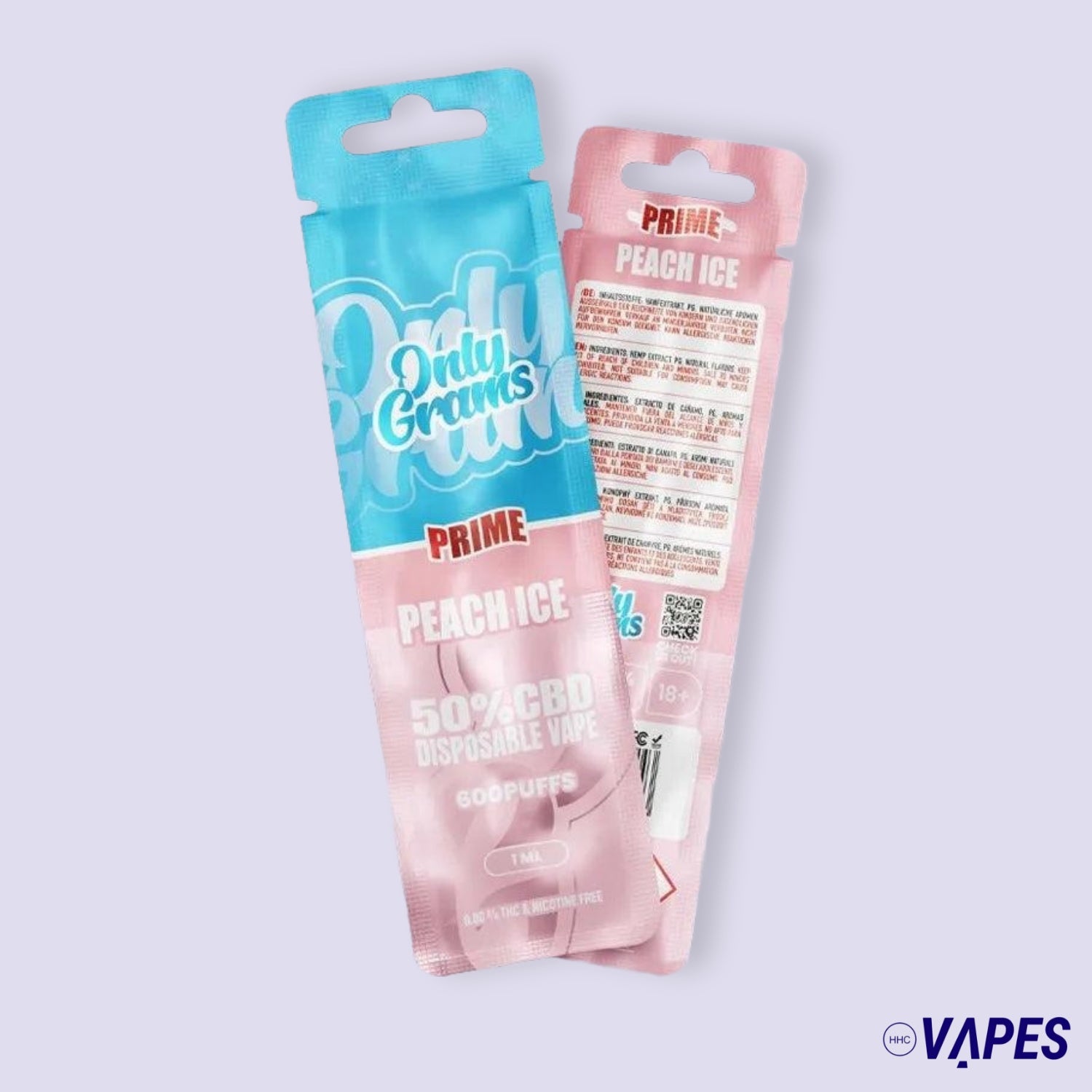 OnlyGrams CBD Vape Pen 50% - Peach Ice HHC VAPES