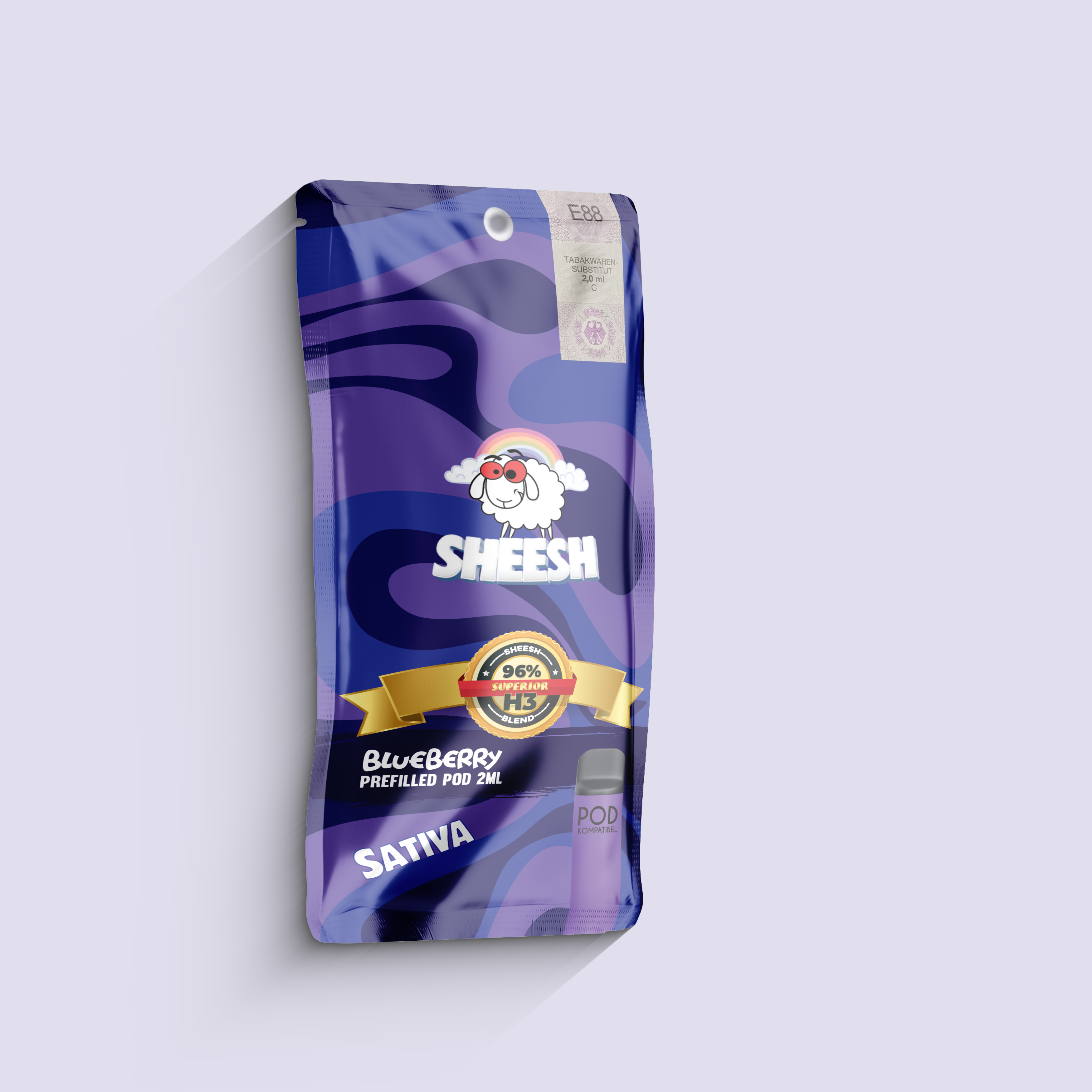 SHEESH - 96% H2 Superior Pod 2ml - Blueberry