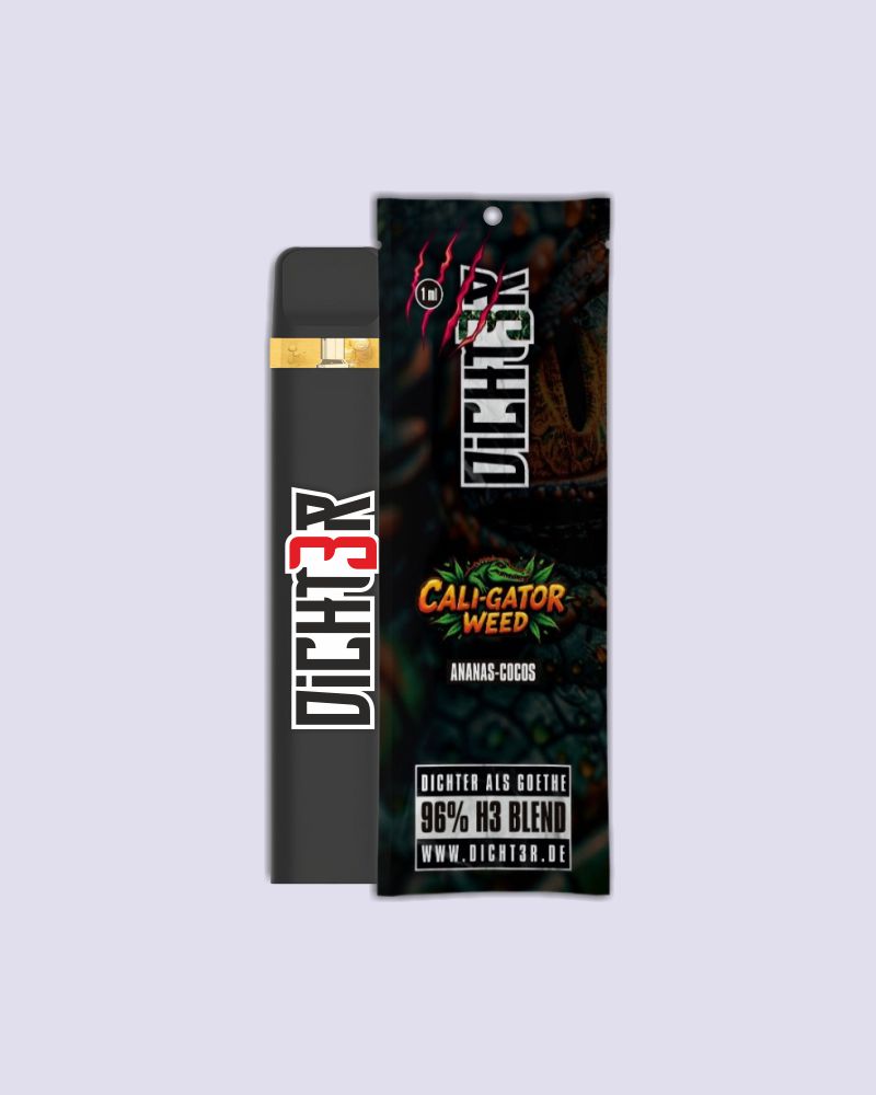Dicht3r - 96% H3 Blend  Vape - Cali-Gator Weed (Ananas Cocos)