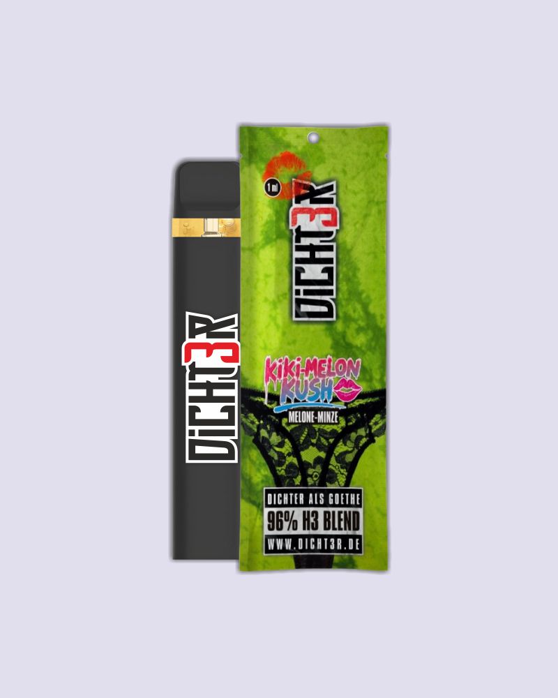 Dicht3r - 96% H3 Blend  Vape - Kiwi Melon Kush (Melone Kiwi)