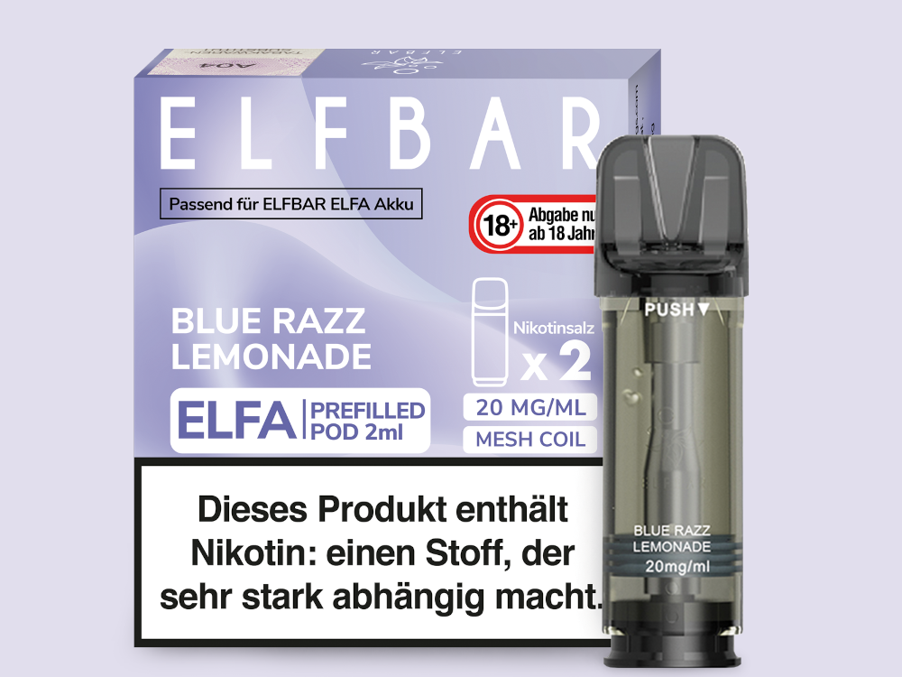 ELFA CP Prefilled Pod Blue Razz Lemonade 20mg/ml