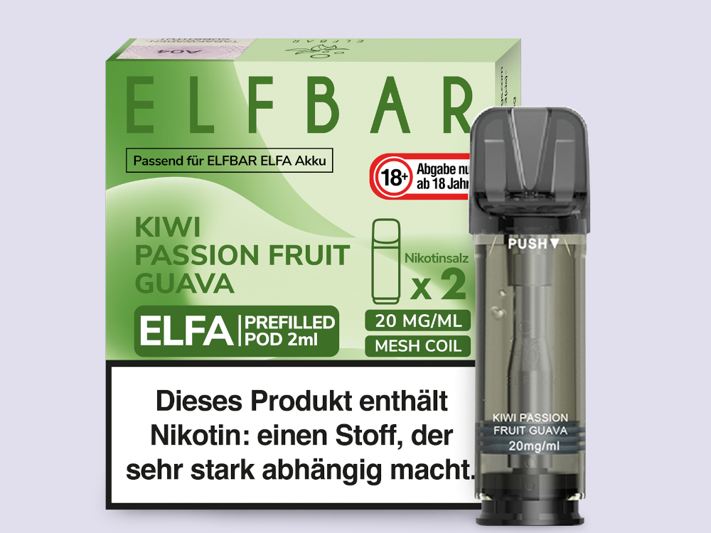 ELFA CP Prefilled Pod Kiwi Passion Fruit Guava 20mg/ml