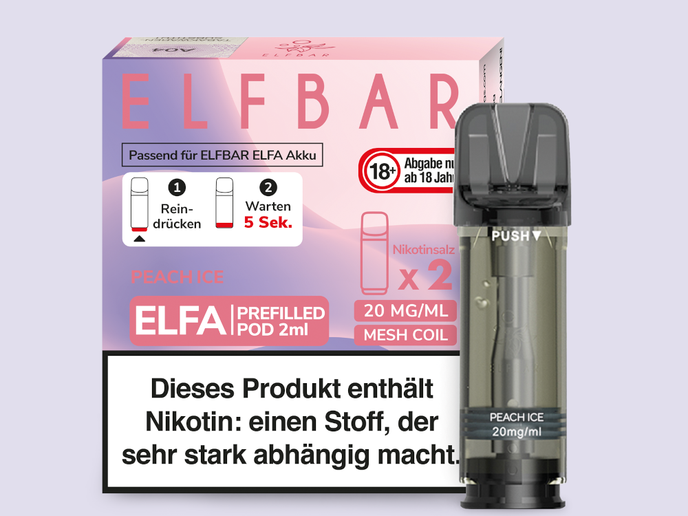 ELFA CP Prefilled Pod Peach Ice 20mg/ml