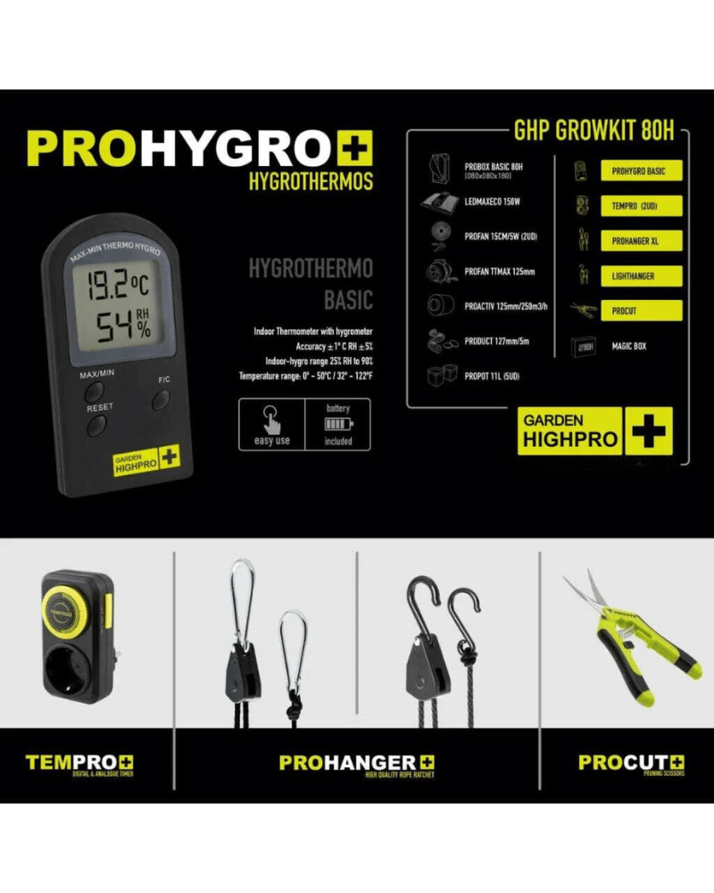 Growbox Set Groß - 80x80x180cm