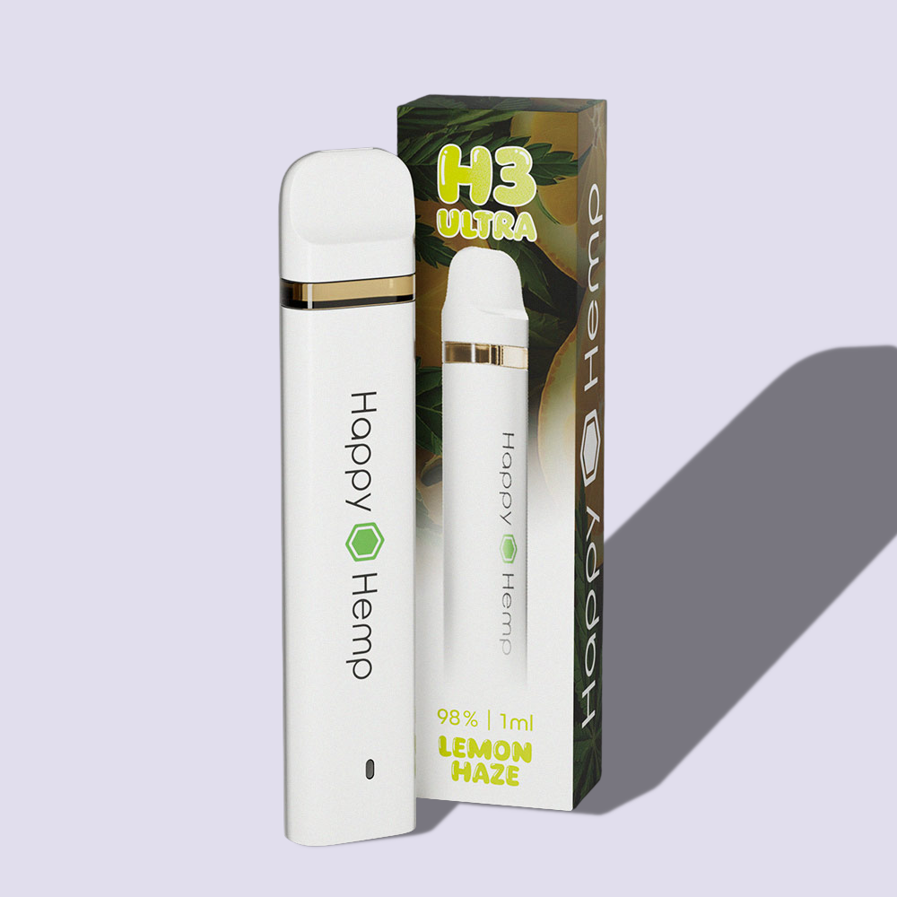 Happy Hemp H3 Ultra Vape 98% - Lemon Haze 1ml