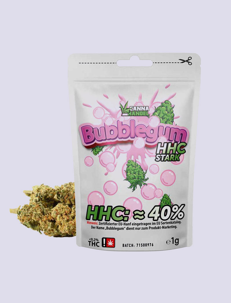 HHC-Blüte Bubblegum mit 40% HHC