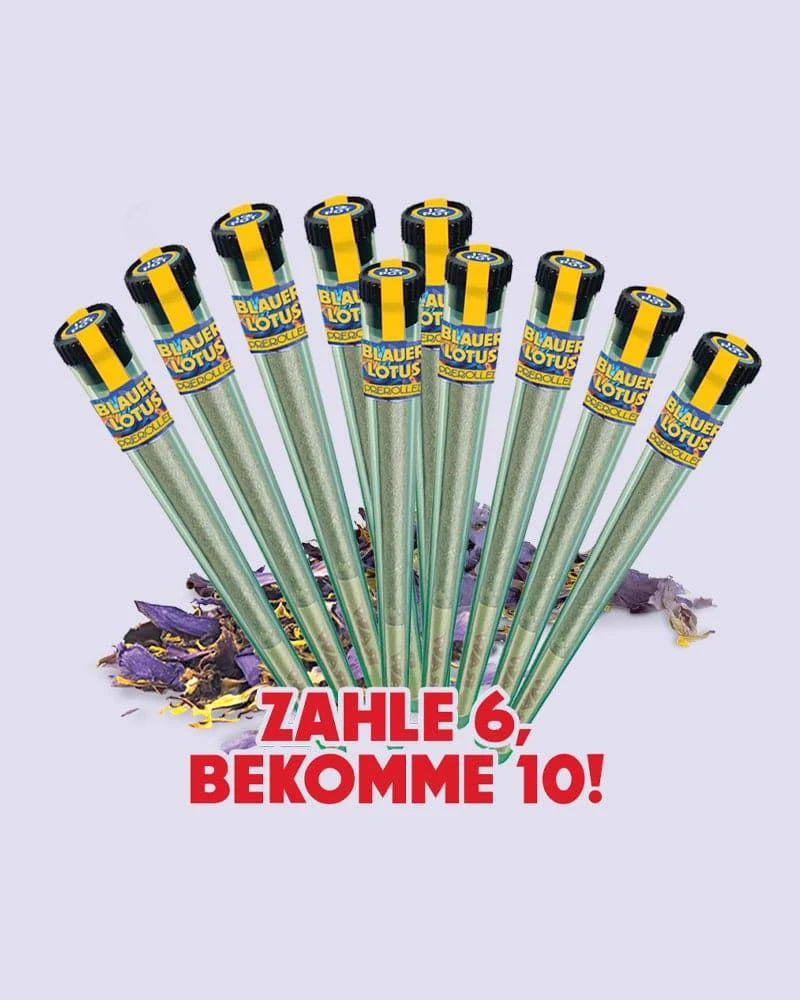 Blauer Lotus Pre Roll Super Bundle mit 10 Stück - HHC VAPES