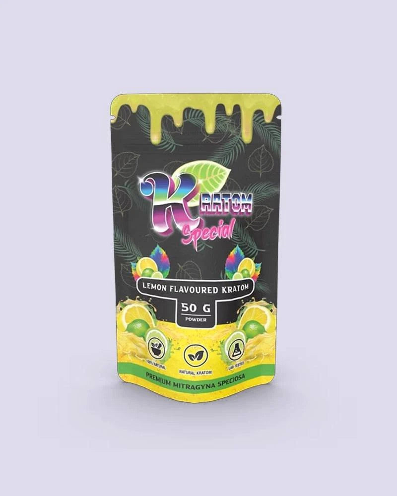 Kratompulver 50g - Lemon &amp; Lime - HHC VAPES