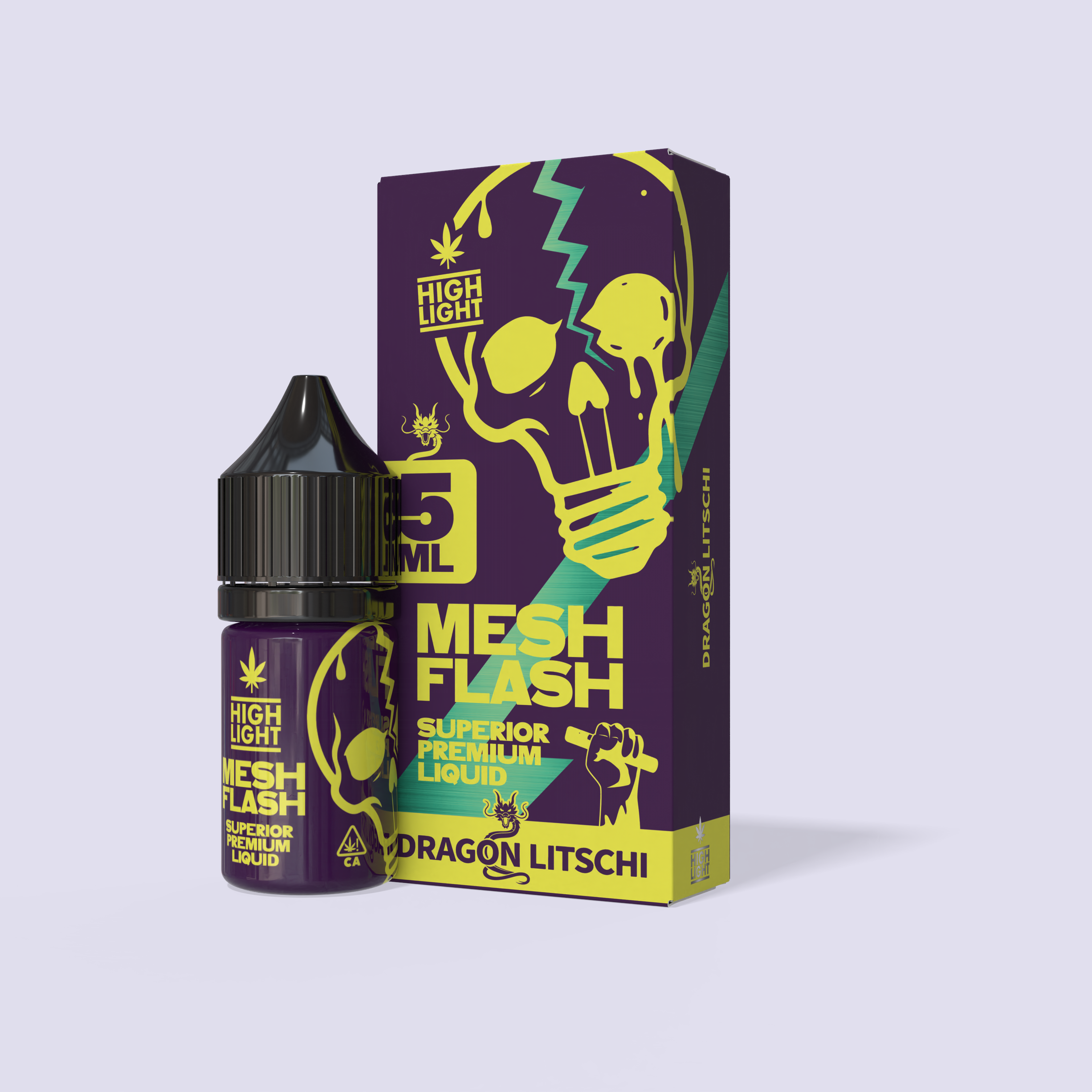 Highlight-Meshflash-vätska - Dragon Litchi 5 ml