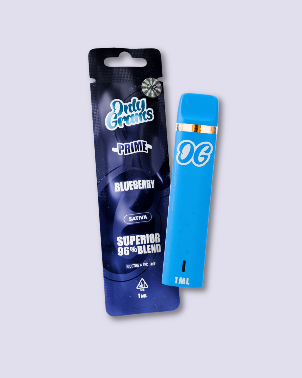 OnlyGrams Superior Vape Pen 96% - Blueberry - HHC VAPES