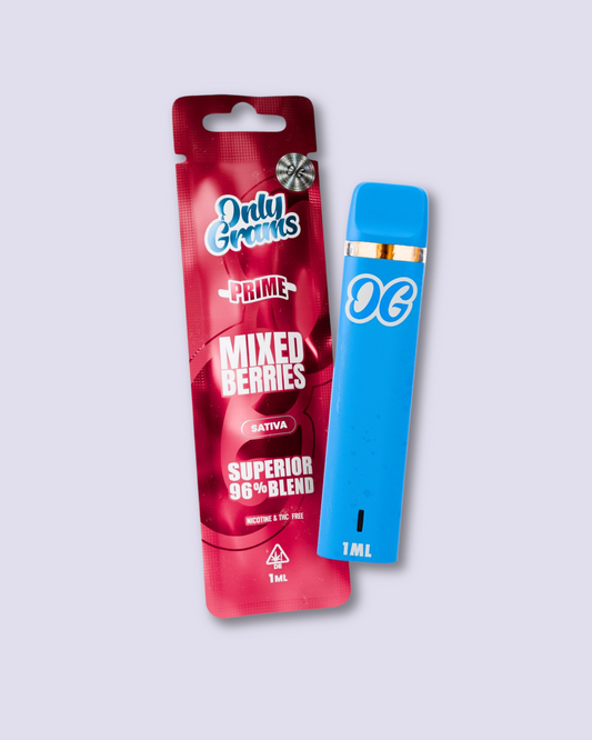 OnlyGrams Superior Vape Pen 96% - Mixed Berries - HHC VAPES