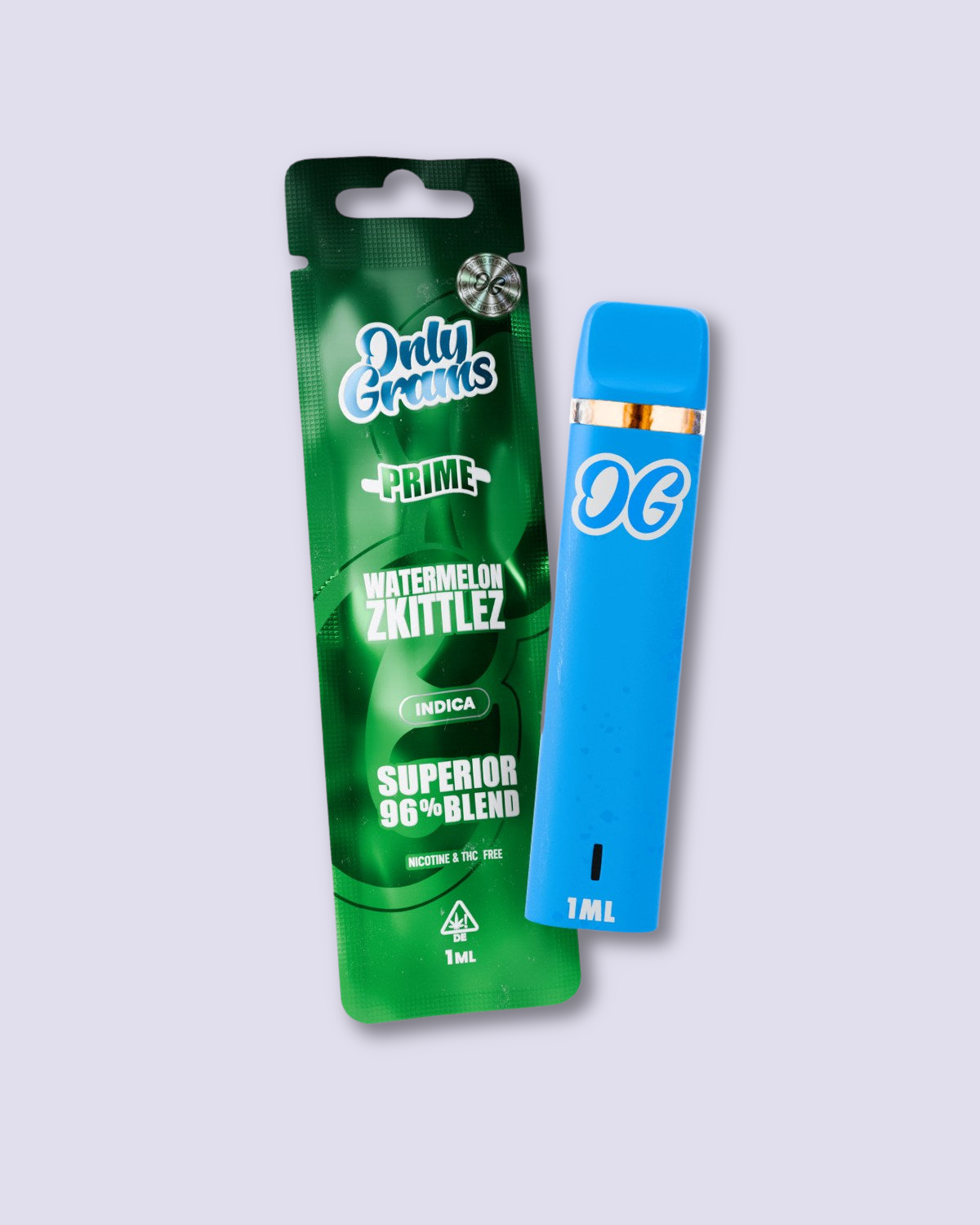 OnlyGrams Superior Vape Pen 96% - Watermelon Zkittlez - HHC VAPES