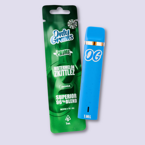 OnlyGrams Superior Vape Pen 96% - Watermelon Zkittlez - HHC VAPES