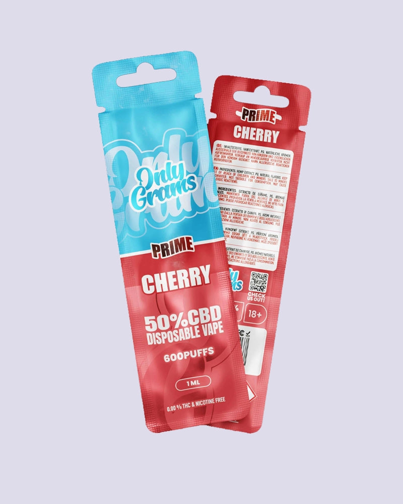 OnlyGrams CBD Vape Pen 50% - Cherry - HHC VAPES