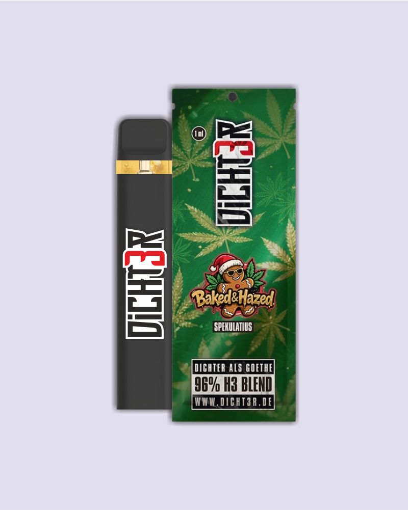 DICHT3R - 96% H3 Blend  Vape - Baked & Haze (Spekulatius)