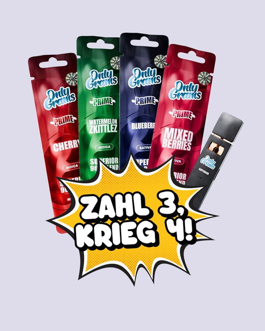4 für 3 OnlyGrams Superior Vape Bundle